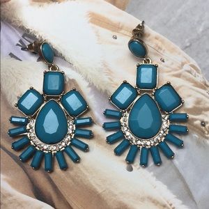 Blue Dangling Earrings